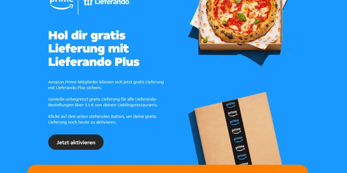 Amazon Prime mit Lieferando verbinden