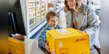 DHL Paket Abgabe in der Filiale